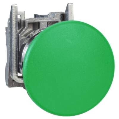 Complete push button, Harmony XB4, green pushbutton Ø22 mm, mushroom head Ø 40, 1 NO, ATEX - Schneider Electric - XB4BC31EX