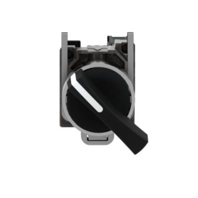 Complete selector switch, Harmony XB4, black Ø22 mm, 2 positions 90°- stay put, 1 NO, ATEX - Schneider Electric - XB4BJ21EX
