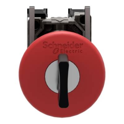 Complete emergency stop push button, Harmony XB4, red Ø22 mm, mushroom head Ø 40, key release, ATEX - Schneider Electric - XB4BS9445EX