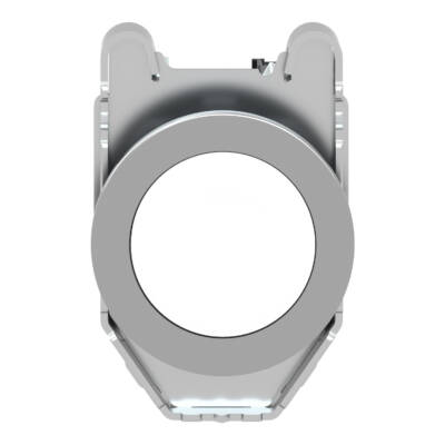 Harmony XB4, Push button flush mounted, metal, white, Ø30, spring return, unmarked, 1 NO - Schneider Electric - XB4FA11