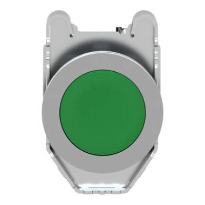 Harmony XB4, Push button flush mounted, metal, green, Ø30, spring return, unmarked, 1 NO - Schneider Electric - XB4FA31
