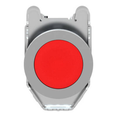 Harmony XB4, Push button flush mounted, metal, red, Ø30, spring return, unmarked, 1 NC - Schneider Electric - XB4FA42