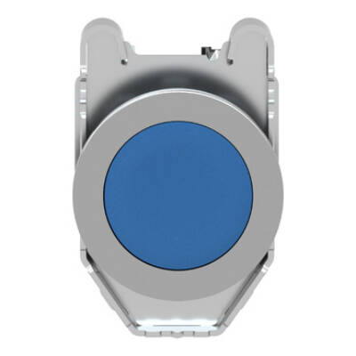 Harmony XB4, Push button flush mounted, metal, blue, Ø30, spring return, unmarked, 1 NC - Schneider Electric - XB4FA61