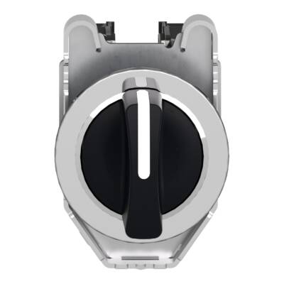 Harmony XB4, Selector switch flush mounted, metal, black, Ø30, 3 positions, stay put, 2 NO - Schneider Electric - XB4FD33