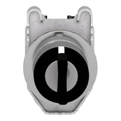 Selector switch, Harmony XB4, flush mounted sw Ø 30.5 key 455 3 pos stay put key release 2 NO - Schneider Electric - XB4FG03