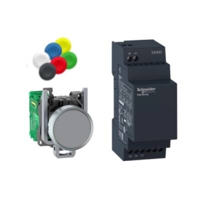 Pk 22mm XB4R non-programmable rec 24VDC - Schneider Electric - XB4RFB01