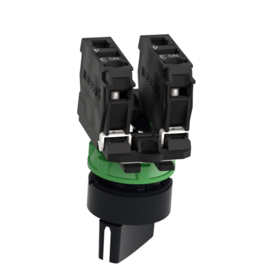 Harmony XB5, Selector switch, plastic, black, Ø22, 2 positions, stay put, 2 NO - Schneider Electric - XB5AD23