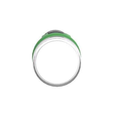 Monolithic pilot light, Harmony XB5, grey plastic, white, 22mm, universal LED, plain lens, 24V AC DC - Schneider Electric - XB5EVB1