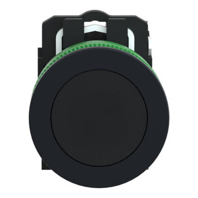 FLUSH MOUNTED BLACK FLUSH CAPS PUSHBUTTON 1NO SCREW CLAMP - Schneider Electric - XB5FA21
