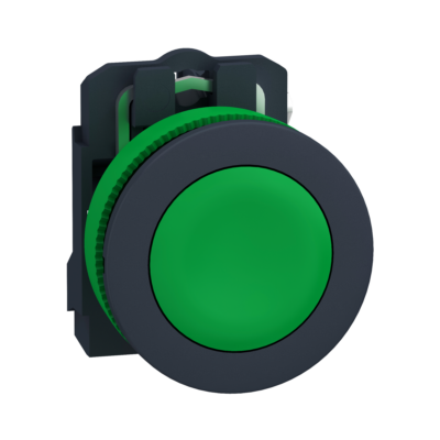 FLUSH MOUNTED GREEN FLUSH CAPS PUSHBUTTON 1NO SCREW CLAMP - Schneider Electric - XB5FA31