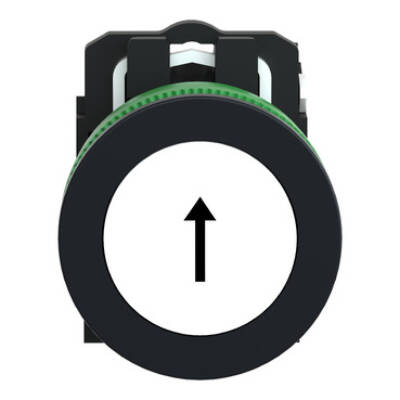 FLUSH MOUNTED RED FLUSH CAPS PUSHBUTTON WHITE MARKED STOP 1NC SCREW CLAMP - Schneider Electric - XB5FA3341