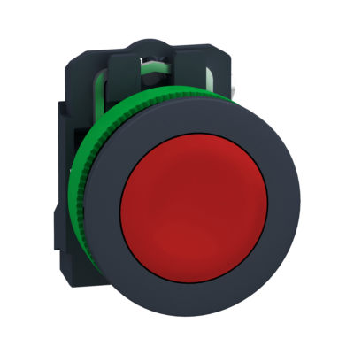 FLUSH MOUNTED RED FLUSH CAPS PUSHBUTTON 1NC SCREW CLAMP - Schneider Electric - XB5FA42