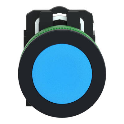 FLUSH MOUNTED BLUE FLUSH CAPS PUSHBUTTON 1NO SCREW CLAMP - Schneider Electric - XB5FA61