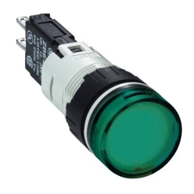 green complete pilot light Ø16 with integral LED 12...24V - Schneider Electric - XB6AV3BB