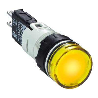 yellow complete pilot light Ø16 with integral LED 12...24V - Schneider Electric - XB6AV5BB