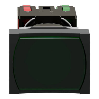 green rectang flush complete illum pushbutton Ø16 spring return 1NO+1NC 12...24V - Schneider Electric - XB6DW3B5B