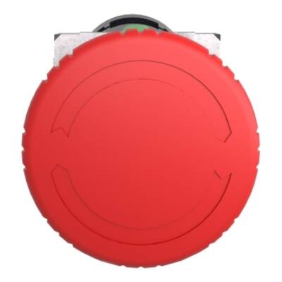 Emergency switching off monolithic push button, Harmony XB7, Ø22 mm, red mushroom head Ø 40 mm, turn to release 1 NC - Schneider Electric - XB7ES542P