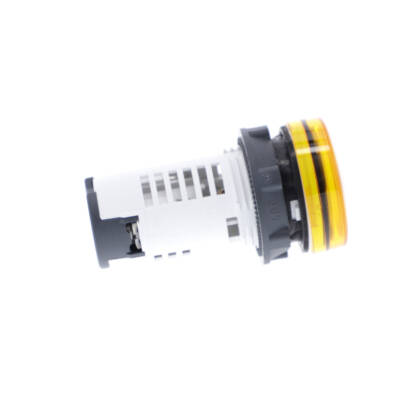 Monolithic pilot light, plastic, orange, Ø22, integral LED, 24 V AC/DC - Schneider Electric - XB7EV08BP