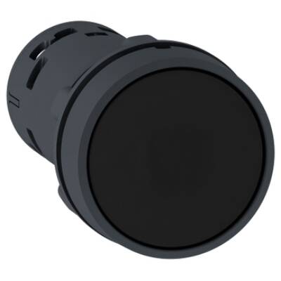 Push button, Harmony XB7, PB, Spring Rtn, black, 2 NO - Schneider Electric - XB7NA23
