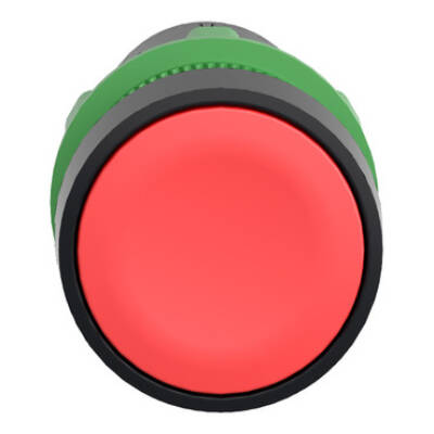 Harmony XB7, Monolithic push button, plastic,red, Ø22, spring return, unmarked, 1 NC - Schneider Electric - XB7NA42