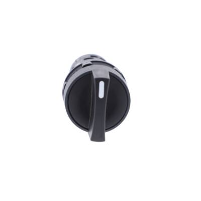 Harmony XB7, Monolithic selector switch, plastic, black, Ø22, stay put, 2 positions, stay put, 1 NO - Schneider Electric - XB7ND21