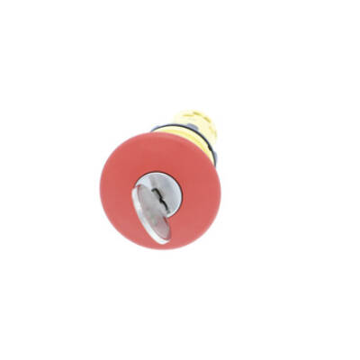 Harmony XB7, Monolithic emergency stop, plastic, red mushroom Ø40, Ø22, latching key release, 2 NC - Schneider Electric - XB7NS9444