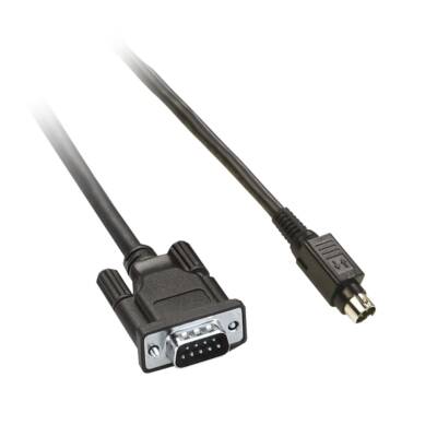 Harmony XBT - direct connection cable - 5 m - 1 male connector mini DIN/SUB-D 9 - Schneider Electric - XBTZG9774