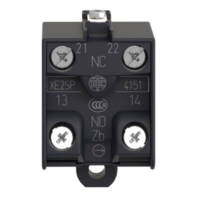Preventa XPE, Contact block, snap action, for 1 step or 2 step foot switch, 1 NO + 1 NC - Schneider Electric - XE2SP4151