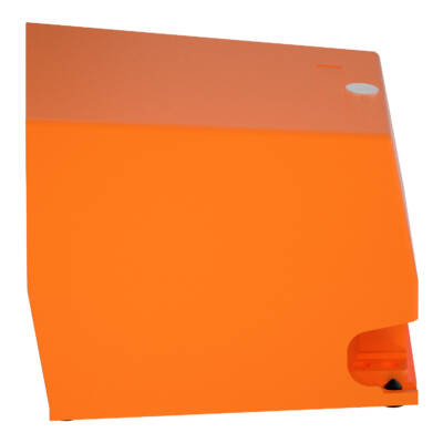 Single foot switch, metal, orange, with cover, 1 NO + 1 NC - Schneider Electric - XPER310