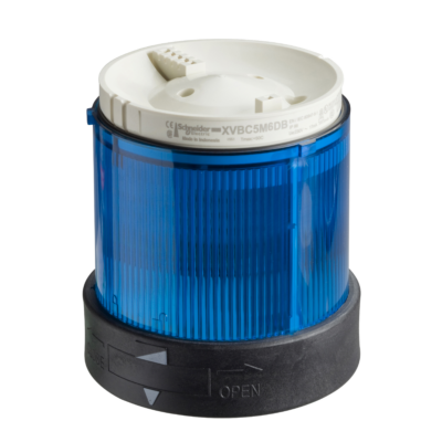 Ø 70 mm illuminated unit with light diffuser - steady - blue - IP65 - 24 V - Schneider Electric - XVBC2B6D