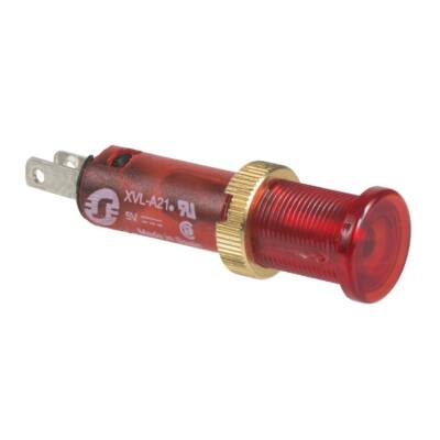 pilot light Ø8 - IP40/IP65 - red - covered LED included - 24V - faston - Schneider Electric - XVLA234