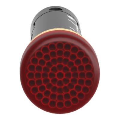 pilot light Ø12 - IP40/IP65 - red - covered LED included - 12V - lugs - Schneider Electric - XVLA324