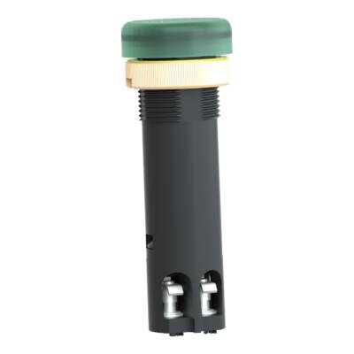 pilot light Ø12 - IP40/IP65 - green - covered LED included - 24V - lugs - Schneider Electric - XVLA333