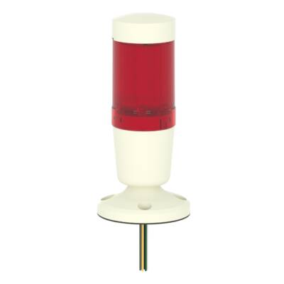 Pre assembled and pre cabled beacon, Harmony XVM, with buzzer + 1 illuminated unit, Ø 45 mm, 24 V AC/DC - Schneider Electric - XVMB2RSWSB