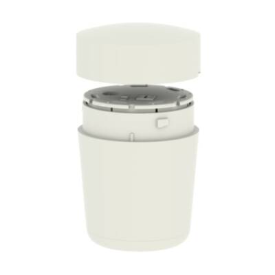 Harmony XVM, Base mounting unit with cover, plastic, white, Ø45, without buzzer - Schneider Electric - XVMC21