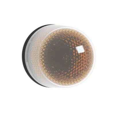 Illuminated beacon without buzzer, orange, Ø100, integral LED, 12...24 V DC - Schneider Electric - XVR3B05
