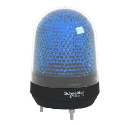 Illuminated beacon without buzzer, blue, Ø100, integral LED, 100...230 V AC - Schneider Electric - XVR3M06