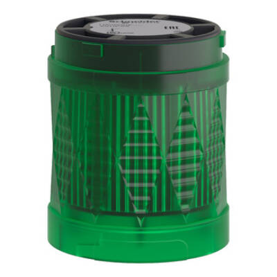 Harmony XVU, Illuminated LED unit for modular tower lights, green, Ø60, high flashing, IP65, 24 V AC/DC - Schneider Electric - XVUC63