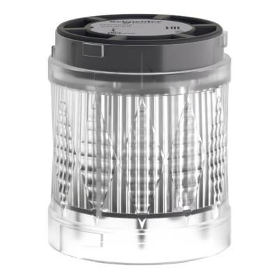 Harmony XVU, Illuminated LED unit for modular tower lights, white, Ø60, high flashing, IP65, 24 V AC/DC - Schneider Electric - XVUC67