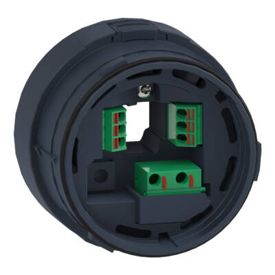 Fixing unit for modular tower lights, black, Ø60, 3 pins direct mounting - Schneider Electric - XVUZ01