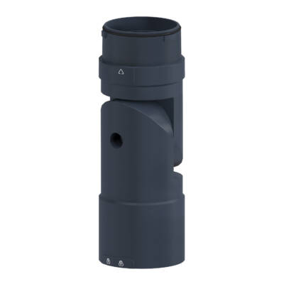 Flexible mounting unit for use on horizontal or vertical support for modular tower lights, black, Ø60 - Schneider Electric - XVUZ06