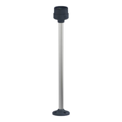 Harmony XVU, Fixing plate with 400 mm aluminium pole for modular tower lights, black, Ø60 - Schneider Electric - XVUZ400