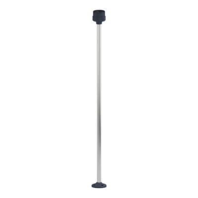 Harmony XVU, Fixing plate with 800 mm aluminium pole for modular tower lights, black, Ø60 - Schneider Electric - XVUZ800