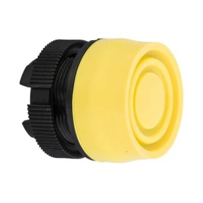 pushbutton head ZA2 - Ø 22 - yellow - booted - Schneider Electric - ZA2BP5