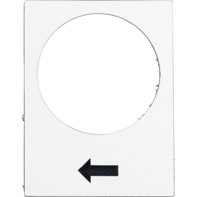 legend - 30 x 40 mm - white - raise or right, slow - Schneider Electric - ZB2BY4901