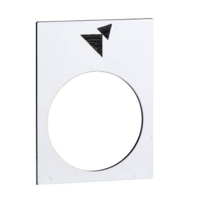 legend - 30 x 40 mm - white - forward, slow-fast - Schneider Electric - ZB2BY4965