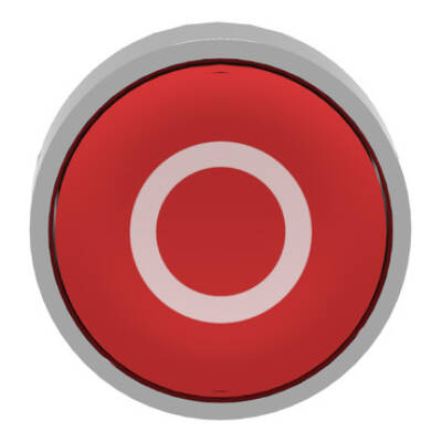 red flush pushbutton head Ø22 spring return "O" - Schneider Electric - ZB4BA432