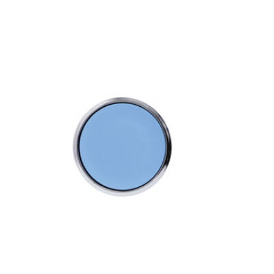 Push button head, metal, flush, blue, Ø22, spring return, unmarked - Schneider Electric - ZB4BA6