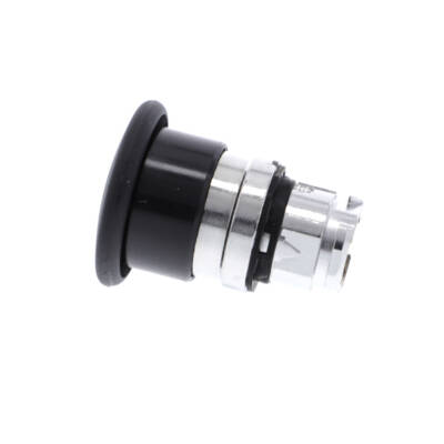 Mushroom push button head Ø40, metal, black, Ø22, spring return - Schneider Electric - ZB4BC2