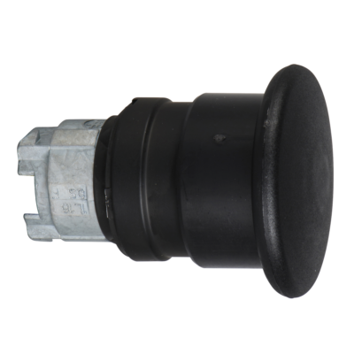 Head for non illuminated push button, Harmony XB4, black Ø 40 mushroom pushbutton Ø22 mm spring return - Schneider Electric - ZB4BC27